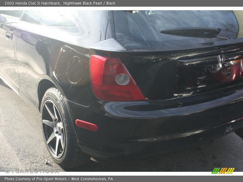 Nighthawk Black Pearl / Black 2003 Honda Civic Si Hatchback