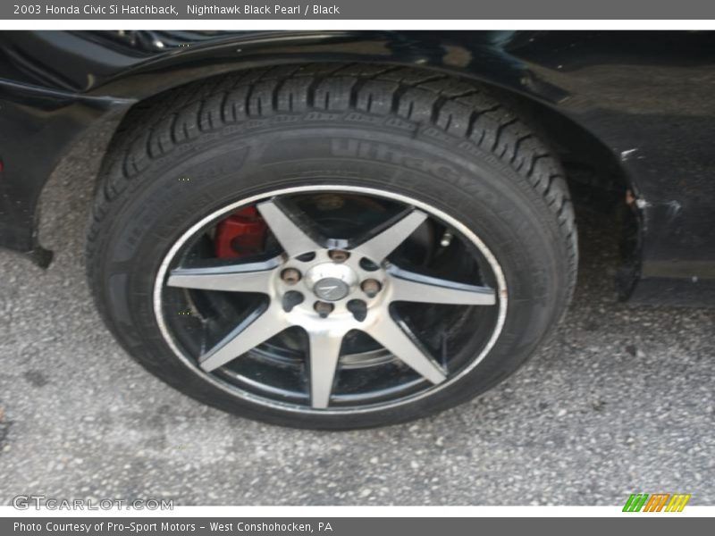 Nighthawk Black Pearl / Black 2003 Honda Civic Si Hatchback