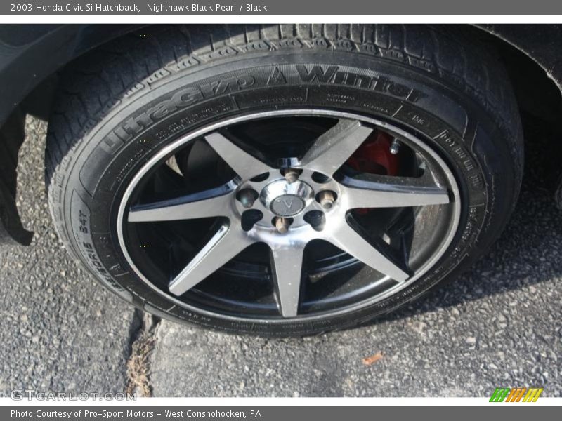 Nighthawk Black Pearl / Black 2003 Honda Civic Si Hatchback