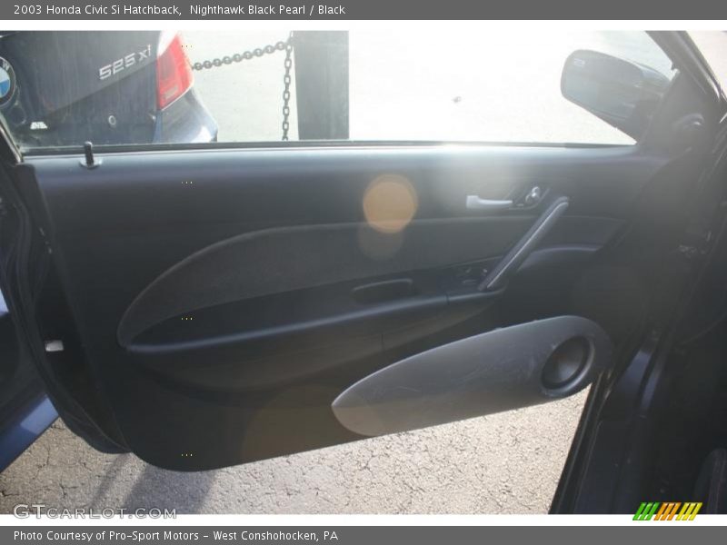 Nighthawk Black Pearl / Black 2003 Honda Civic Si Hatchback