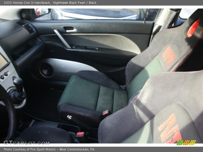 Nighthawk Black Pearl / Black 2003 Honda Civic Si Hatchback