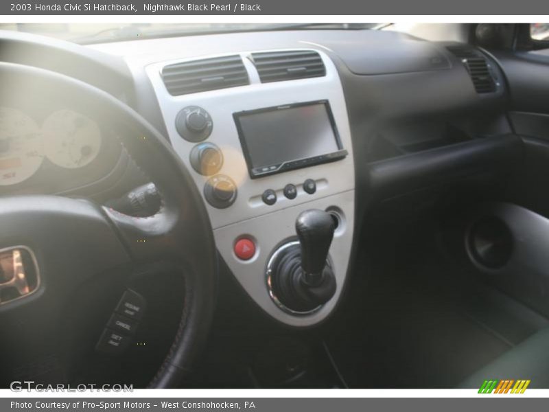 Nighthawk Black Pearl / Black 2003 Honda Civic Si Hatchback