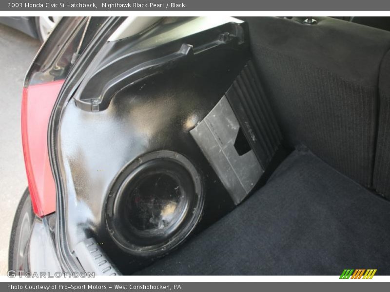 Nighthawk Black Pearl / Black 2003 Honda Civic Si Hatchback