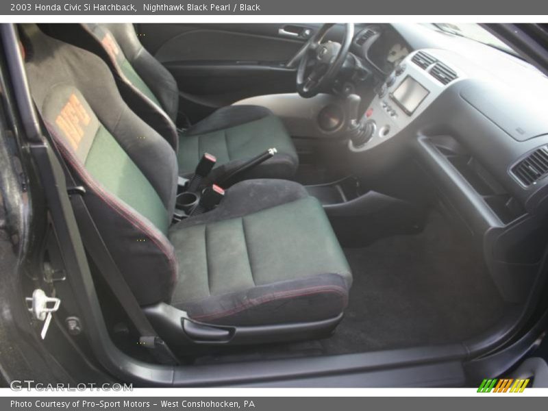 Nighthawk Black Pearl / Black 2003 Honda Civic Si Hatchback