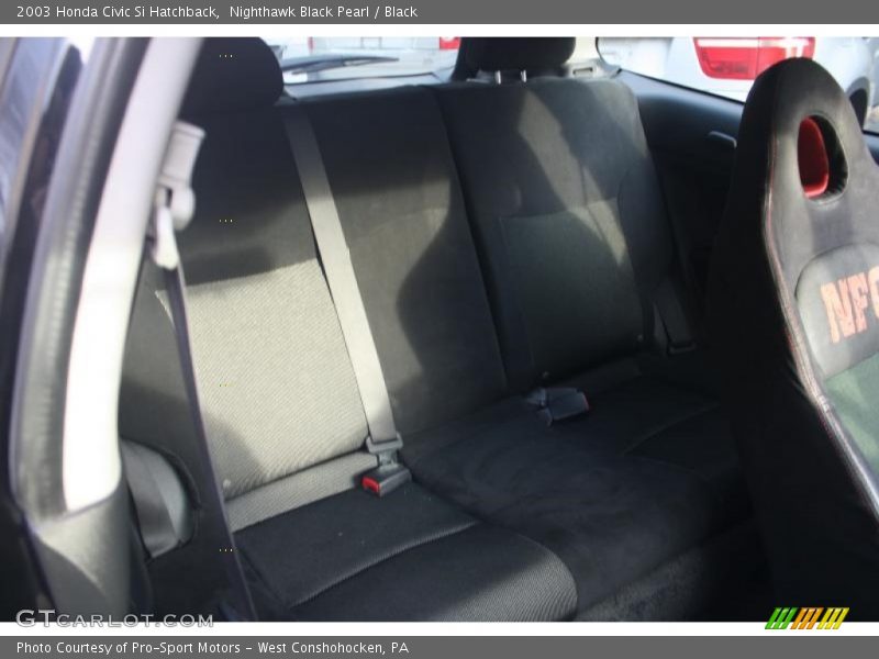 Nighthawk Black Pearl / Black 2003 Honda Civic Si Hatchback