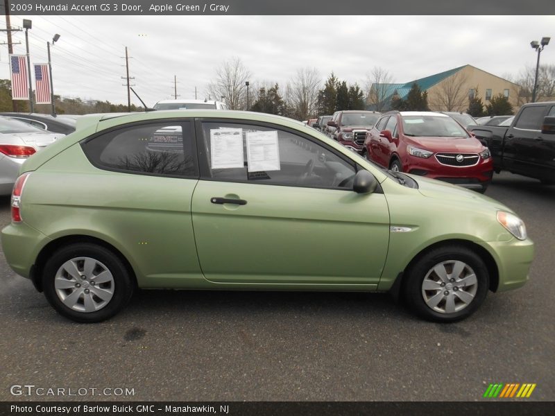 Apple Green / Gray 2009 Hyundai Accent GS 3 Door