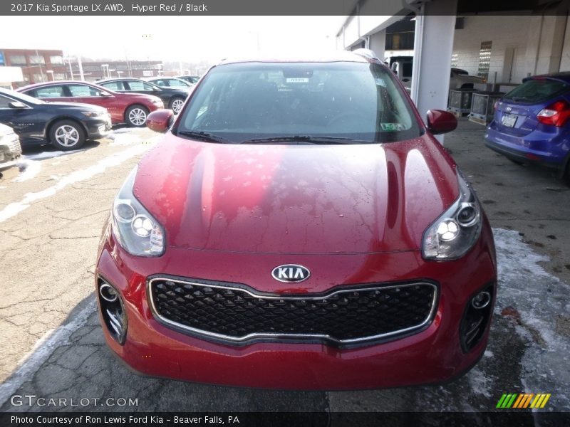 Hyper Red / Black 2017 Kia Sportage LX AWD