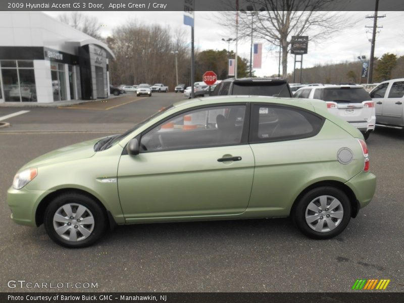 Apple Green / Gray 2009 Hyundai Accent GS 3 Door