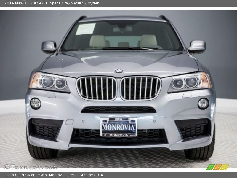 Space Gray Metallic / Oyster 2014 BMW X3 xDrive35i