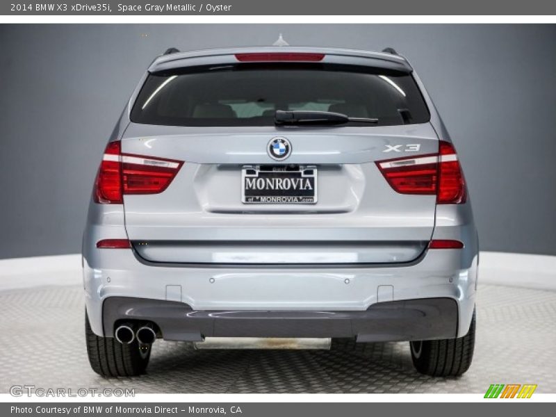 Space Gray Metallic / Oyster 2014 BMW X3 xDrive35i