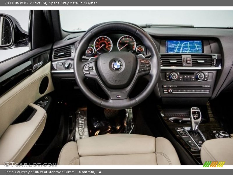 Space Gray Metallic / Oyster 2014 BMW X3 xDrive35i