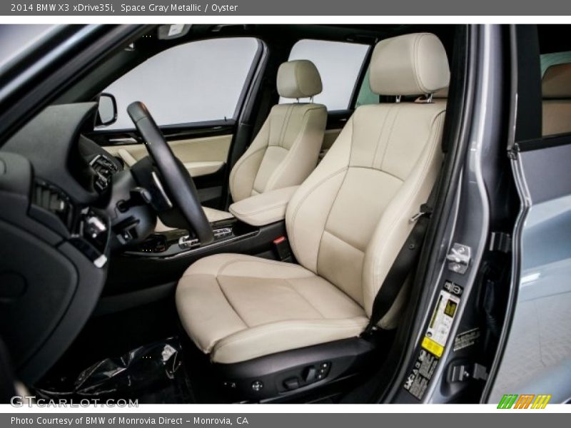 Space Gray Metallic / Oyster 2014 BMW X3 xDrive35i