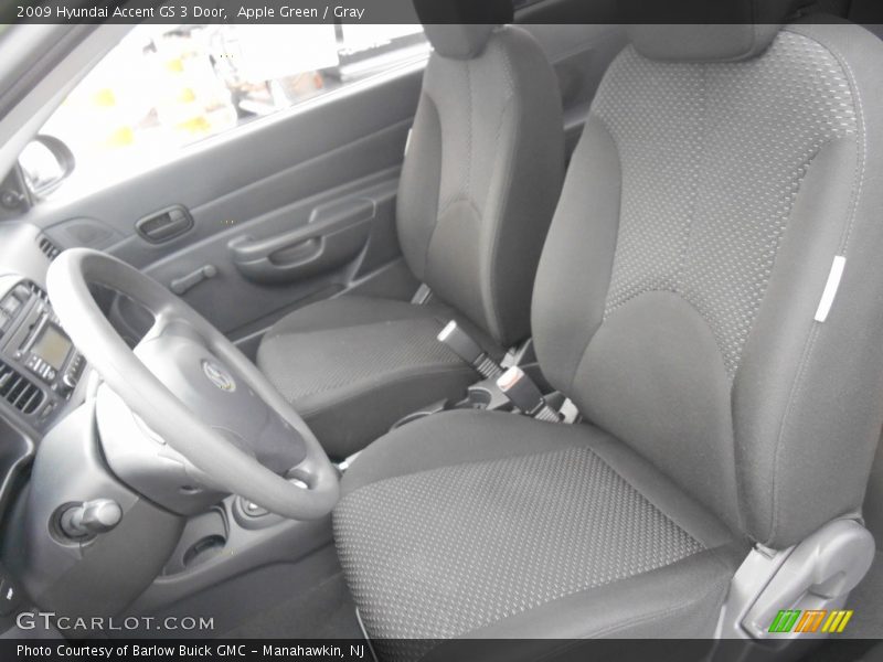 Apple Green / Gray 2009 Hyundai Accent GS 3 Door