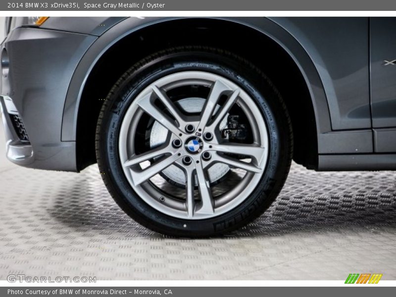 Space Gray Metallic / Oyster 2014 BMW X3 xDrive35i