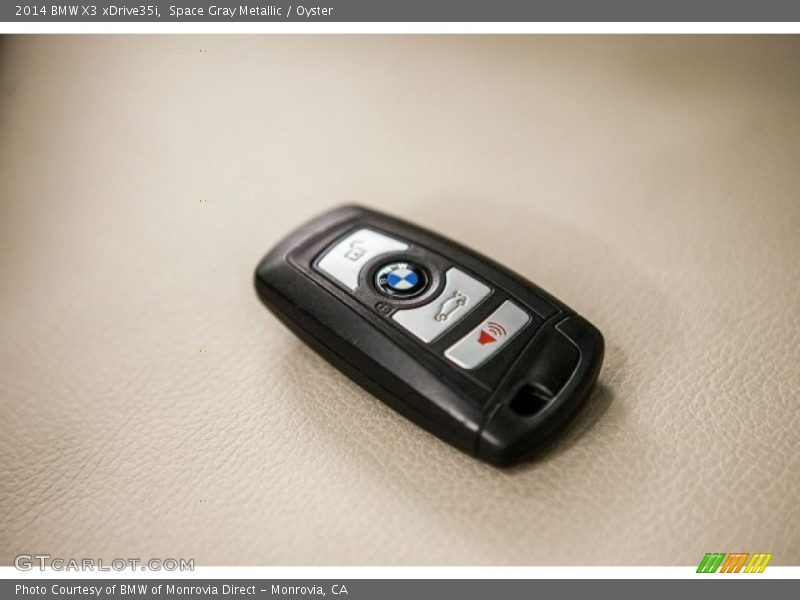 Space Gray Metallic / Oyster 2014 BMW X3 xDrive35i