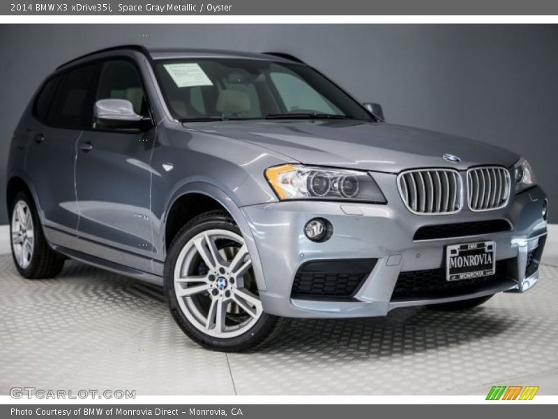 Space Gray Metallic / Oyster 2014 BMW X3 xDrive35i