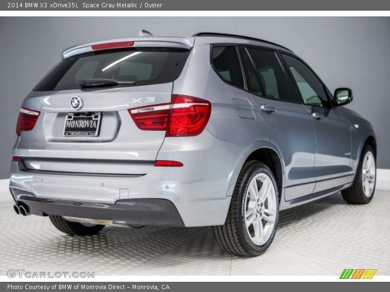 Space Gray Metallic / Oyster 2014 BMW X3 xDrive35i