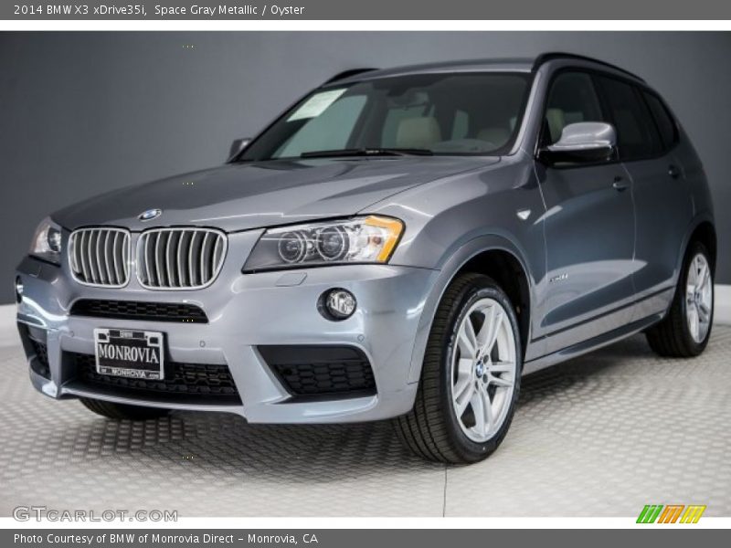 Space Gray Metallic / Oyster 2014 BMW X3 xDrive35i