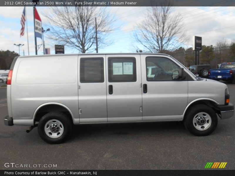 Pure Silver Metallic / Medium Pewter 2012 GMC Savana Van 2500 Work Van