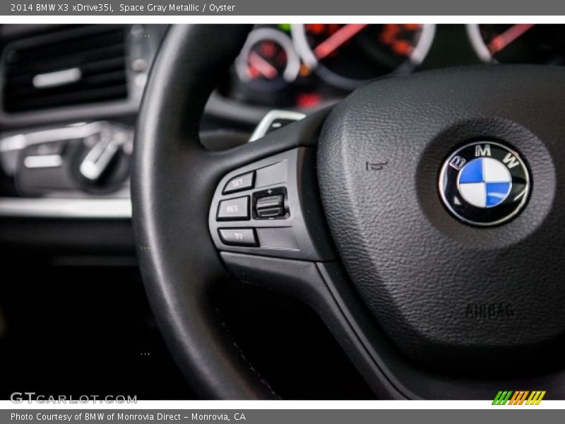 Space Gray Metallic / Oyster 2014 BMW X3 xDrive35i