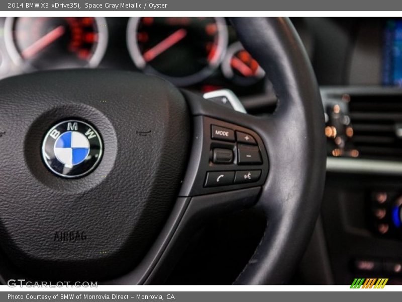 Space Gray Metallic / Oyster 2014 BMW X3 xDrive35i