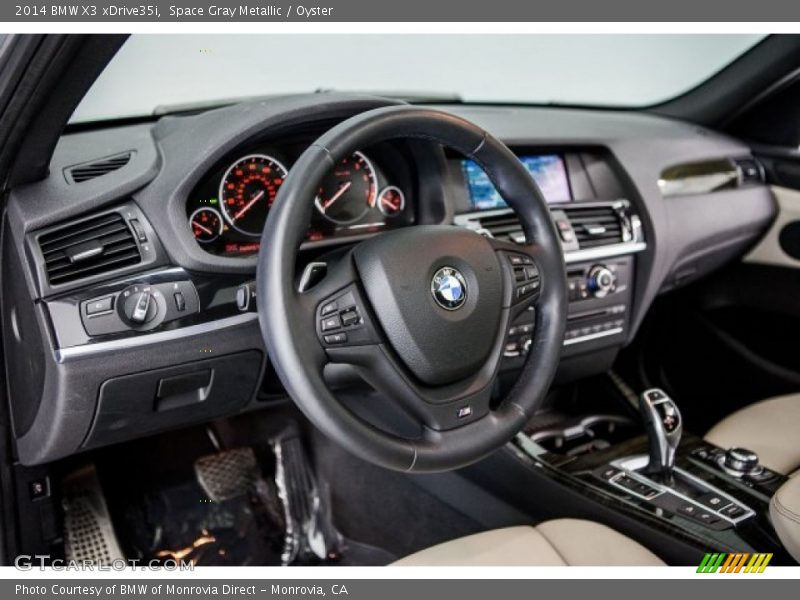 Space Gray Metallic / Oyster 2014 BMW X3 xDrive35i