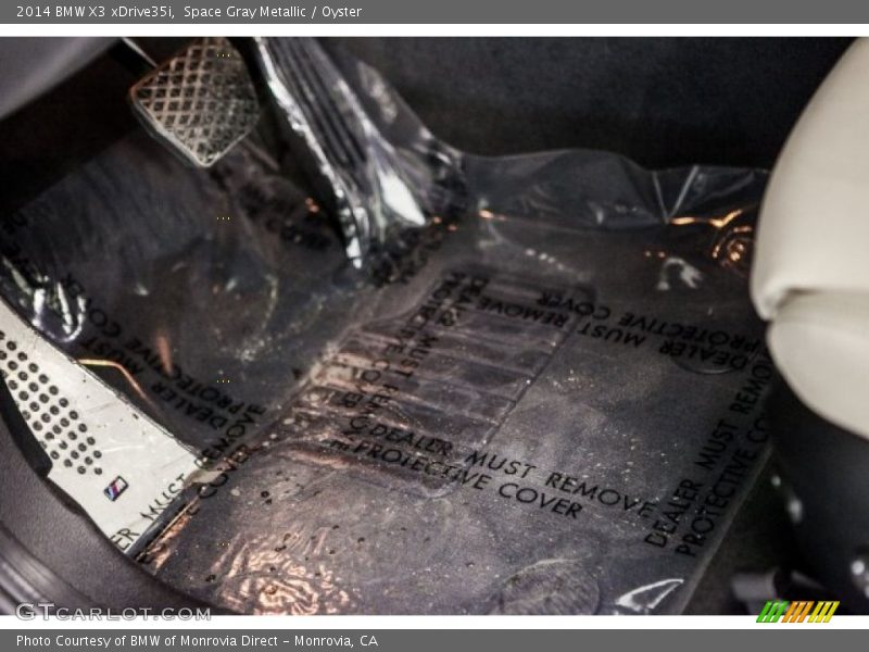 Space Gray Metallic / Oyster 2014 BMW X3 xDrive35i