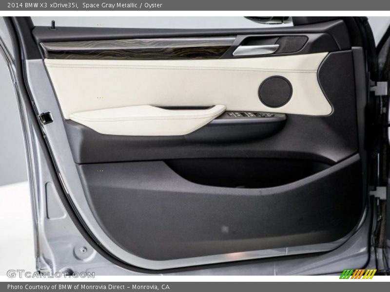 Space Gray Metallic / Oyster 2014 BMW X3 xDrive35i