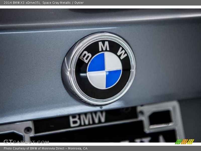 Space Gray Metallic / Oyster 2014 BMW X3 xDrive35i