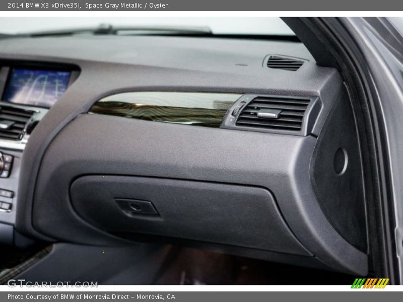 Space Gray Metallic / Oyster 2014 BMW X3 xDrive35i