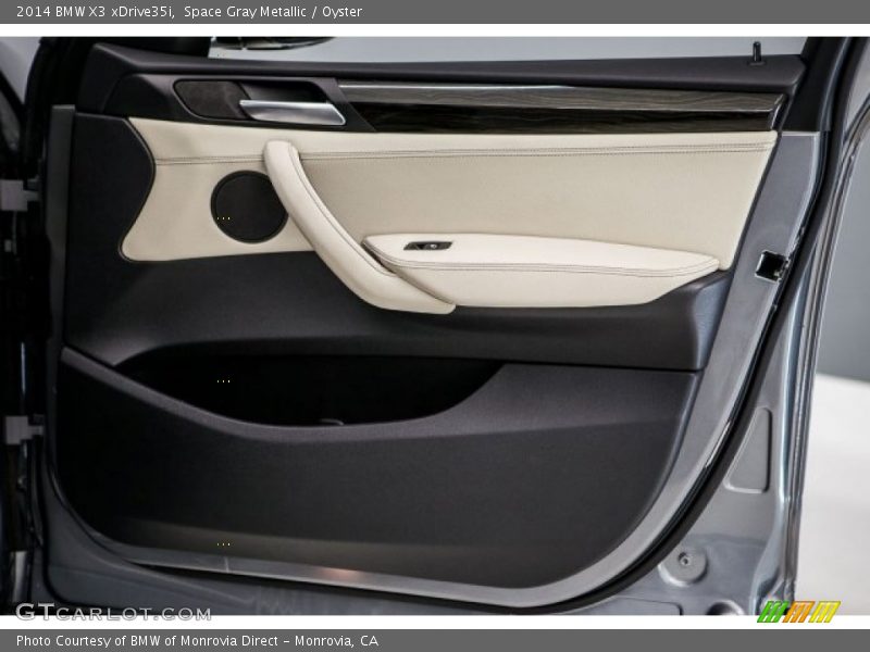 Space Gray Metallic / Oyster 2014 BMW X3 xDrive35i