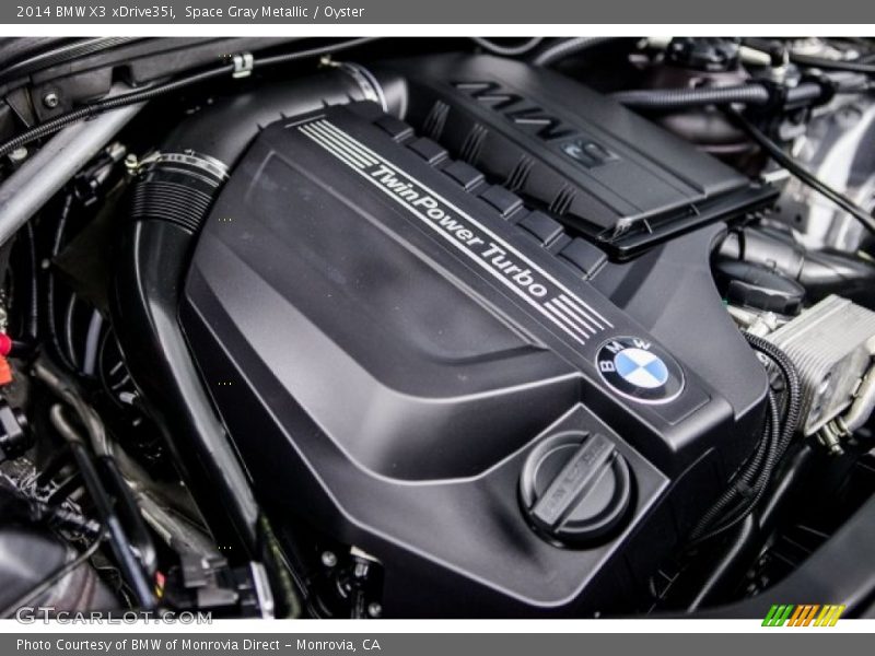 Space Gray Metallic / Oyster 2014 BMW X3 xDrive35i