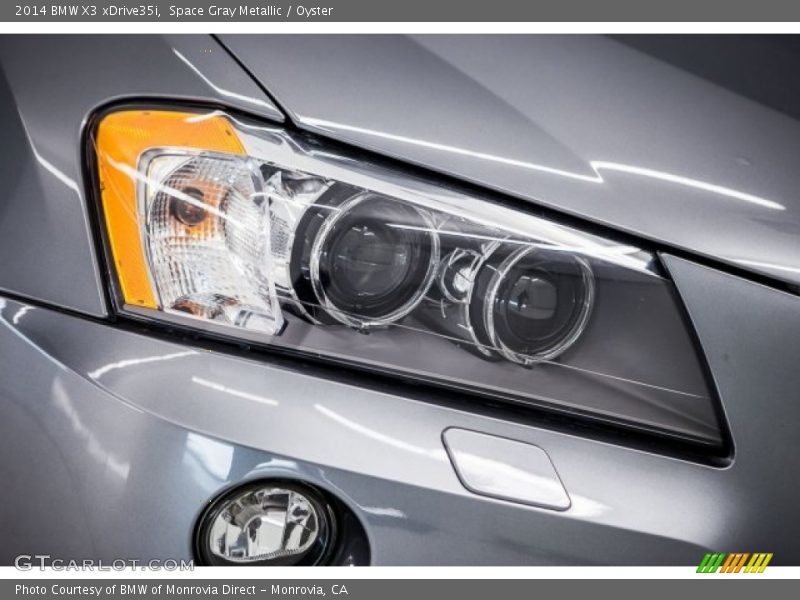 Space Gray Metallic / Oyster 2014 BMW X3 xDrive35i
