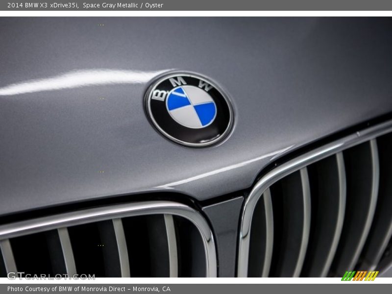 Space Gray Metallic / Oyster 2014 BMW X3 xDrive35i