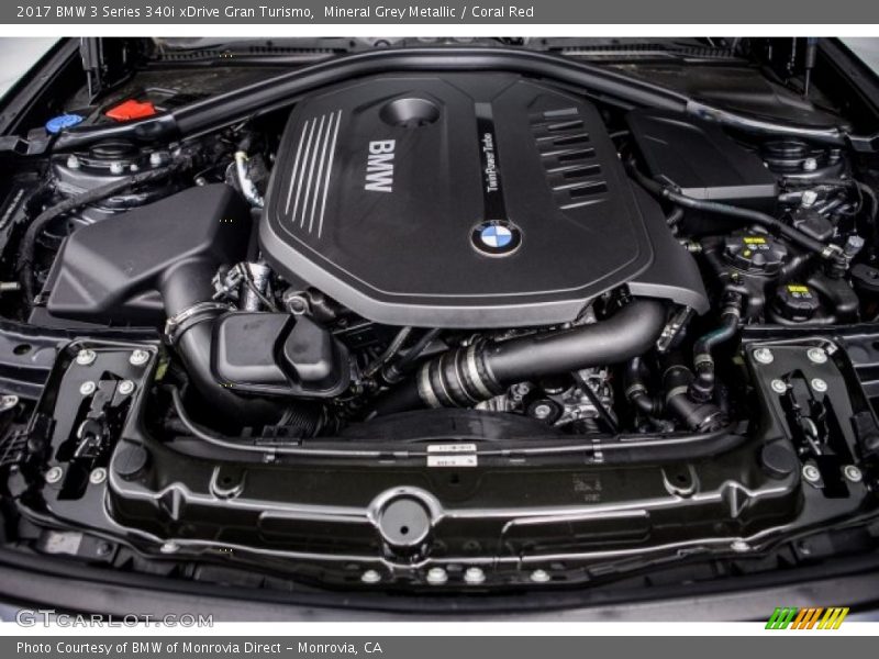  2017 3 Series 340i xDrive Gran Turismo Engine - 3.0 Liter DI TwinPower Turbocharged DOHC 24-Valve VVT Inline 6 Cylinder