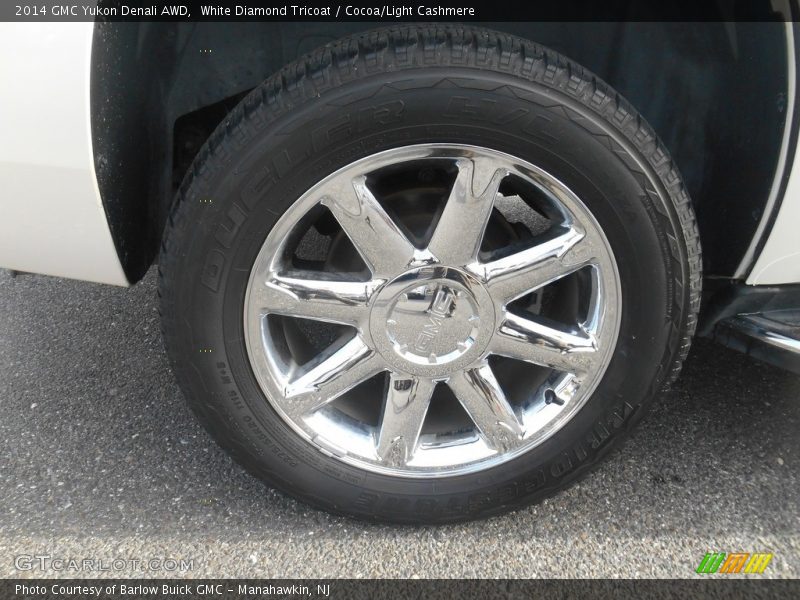 White Diamond Tricoat / Cocoa/Light Cashmere 2014 GMC Yukon Denali AWD