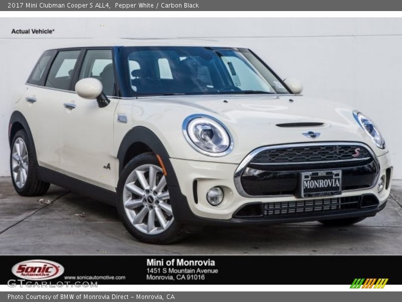 Pepper White / Carbon Black 2017 Mini Clubman Cooper S ALL4