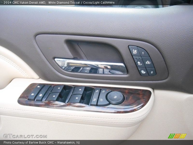 White Diamond Tricoat / Cocoa/Light Cashmere 2014 GMC Yukon Denali AWD