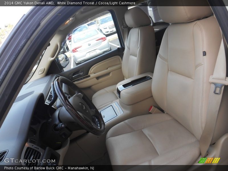 White Diamond Tricoat / Cocoa/Light Cashmere 2014 GMC Yukon Denali AWD