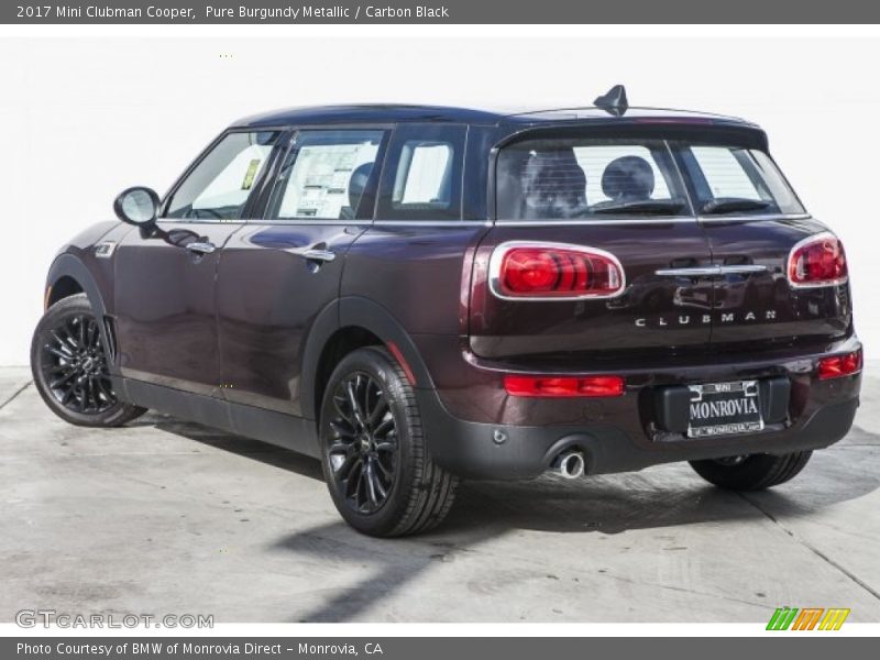 Pure Burgundy Metallic / Carbon Black 2017 Mini Clubman Cooper