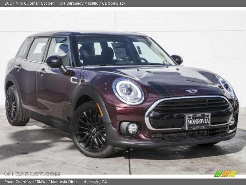 Pure Burgundy Metallic / Carbon Black 2017 Mini Clubman Cooper