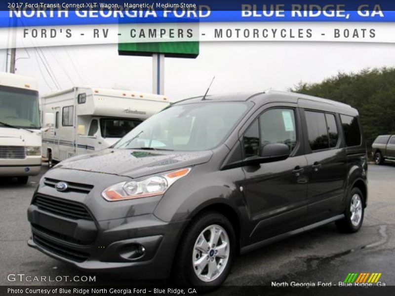 Magnetic / Medium Stone 2017 Ford Transit Connect XLT Wagon