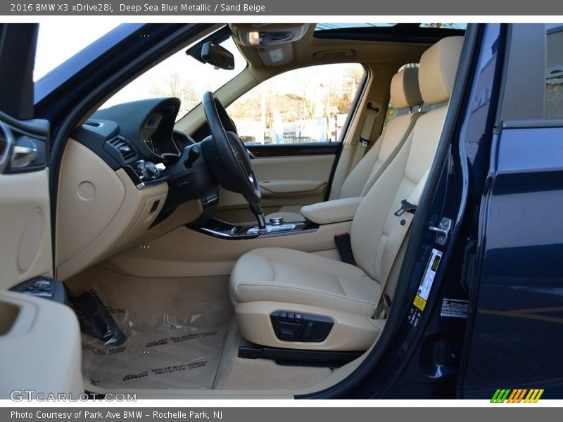 Deep Sea Blue Metallic / Sand Beige 2016 BMW X3 xDrive28i