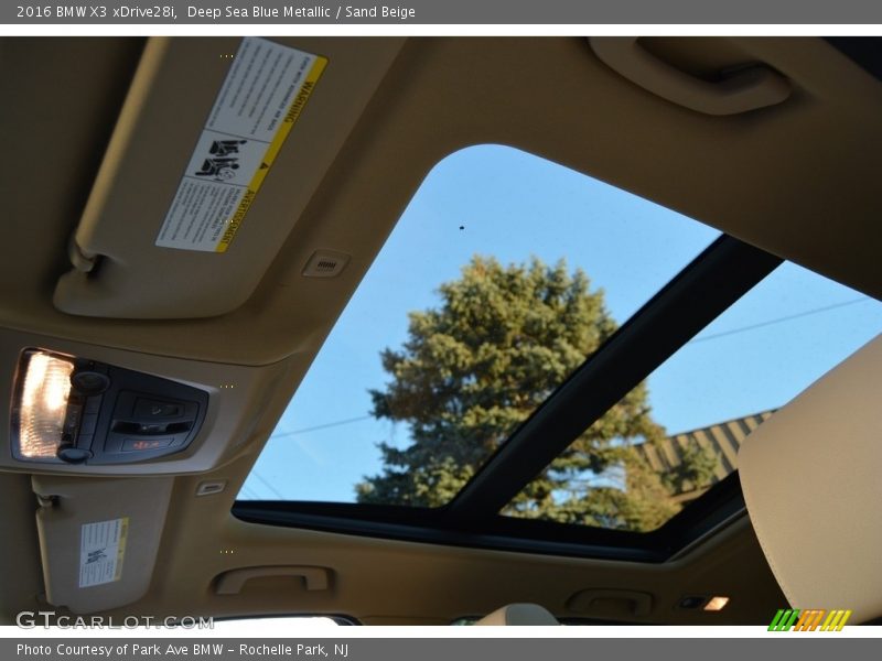 Deep Sea Blue Metallic / Sand Beige 2016 BMW X3 xDrive28i