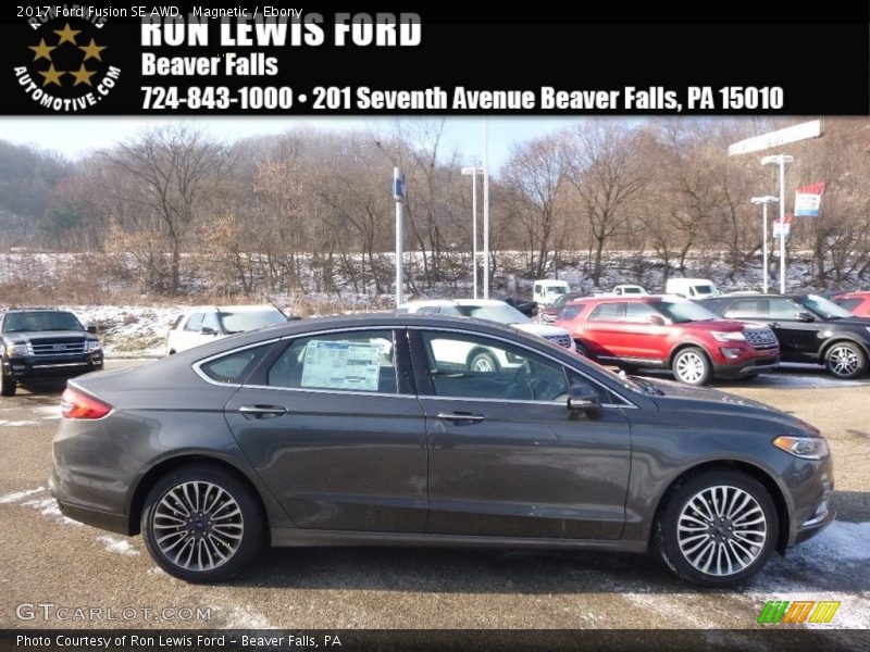 Magnetic / Ebony 2017 Ford Fusion SE AWD