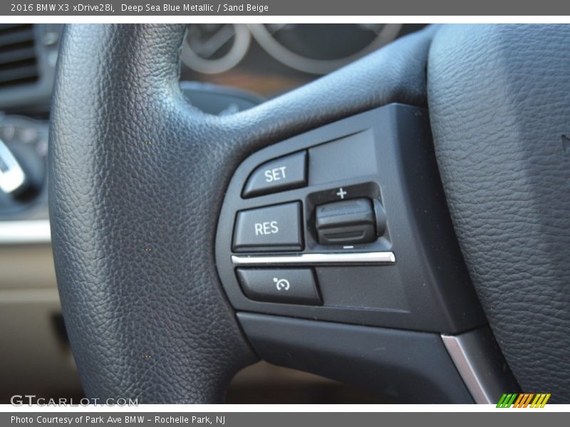 Deep Sea Blue Metallic / Sand Beige 2016 BMW X3 xDrive28i