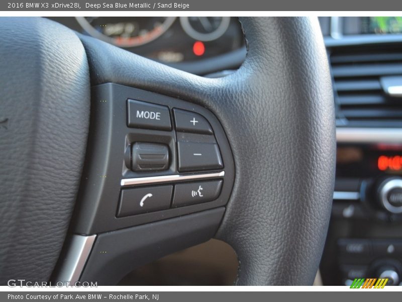 Deep Sea Blue Metallic / Sand Beige 2016 BMW X3 xDrive28i