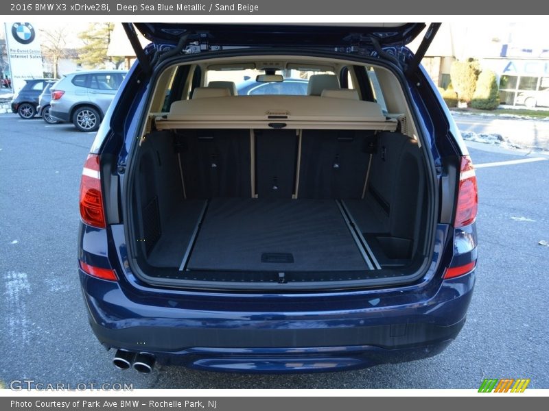 Deep Sea Blue Metallic / Sand Beige 2016 BMW X3 xDrive28i
