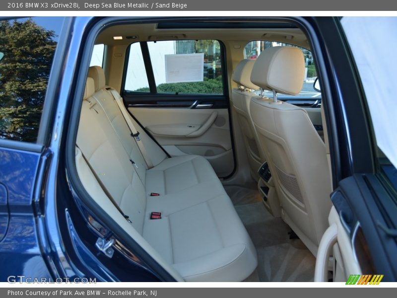 Deep Sea Blue Metallic / Sand Beige 2016 BMW X3 xDrive28i