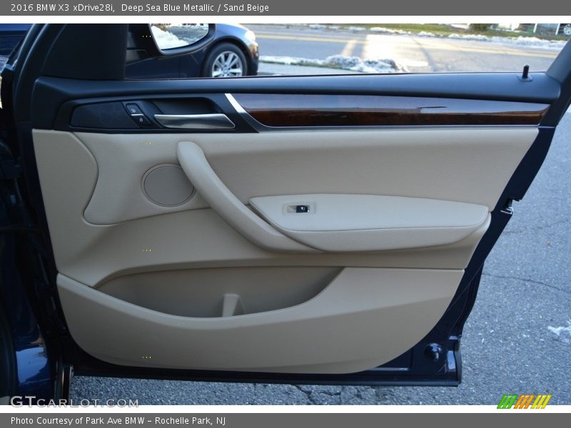 Deep Sea Blue Metallic / Sand Beige 2016 BMW X3 xDrive28i